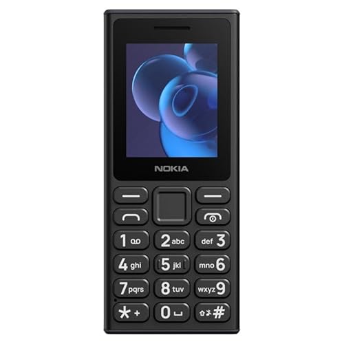Nokia 110 2024: Display 2", Batteria 1000mAh, Fotocamera con flash utilizzabile anche come torcia, 4MB RAM, memoria 4MB espandibile fino a 32GB, Dual SIM, FM radio, MP3, USB Type-C, IP54 - Design e materiali