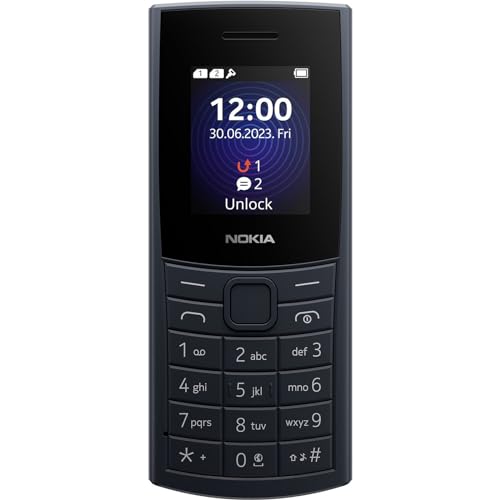 Nokia 110 4G 2023 Telefono Cellulare Dual Sim, Display 1.8" a colori, Fotocamera, Blue [Italia] - Design e materiali