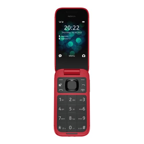 Nokia 2660 - Telefono Cellulare 4G Dual Sim, Display 2.8", Tasti Grandi, Tasto SOS, Fotocamera, Bluetooth, Radio FM Wireless e lettore mp3, Ampia batteria, Rosso, Italia - Prova pratica