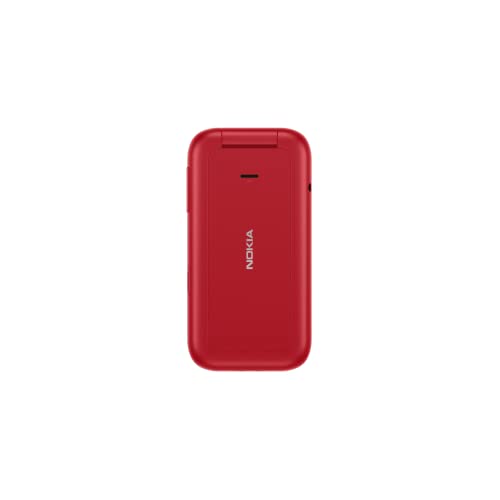Nokia 2660 - Telefono Cellulare 4G Dual Sim, Display 2.8", Tasti Grandi, Tasto SOS, Fotocamera, Bluetooth, Radio FM Wireless e lettore mp3, Ampia batteria, Rosso, Italia - Funzionalità e accessori
